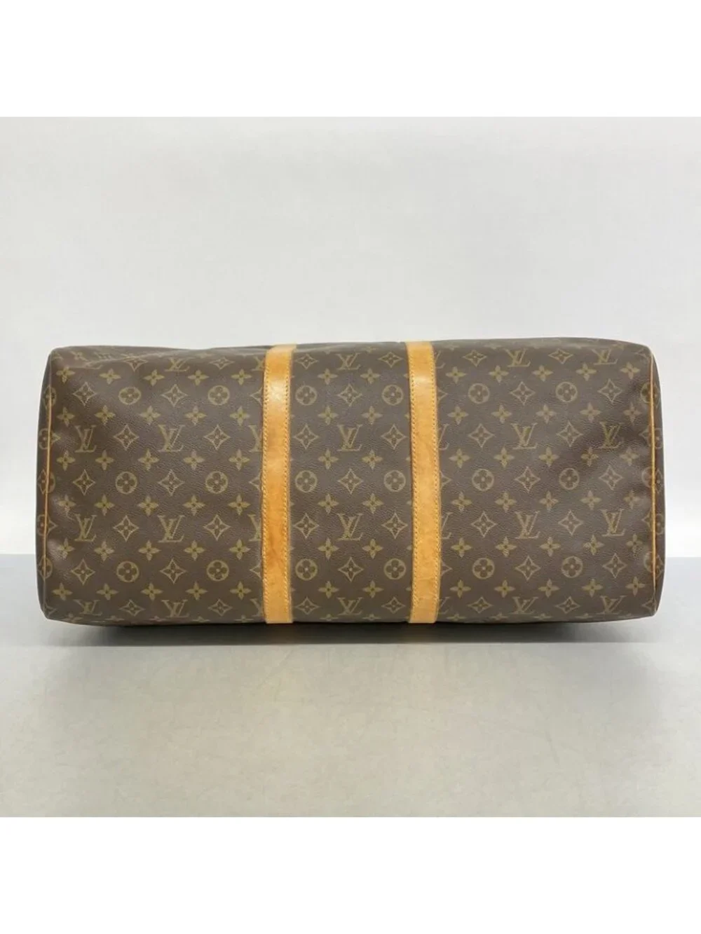 Louis Vuitton Boston Bag Monogram Keepall 55 Brown - Picture 3 of 10